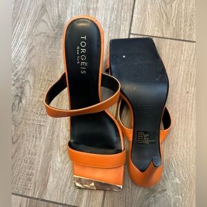 Torgeis New York Women's Orange Heels